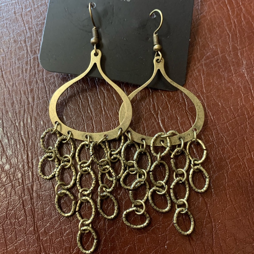 Brass earrings